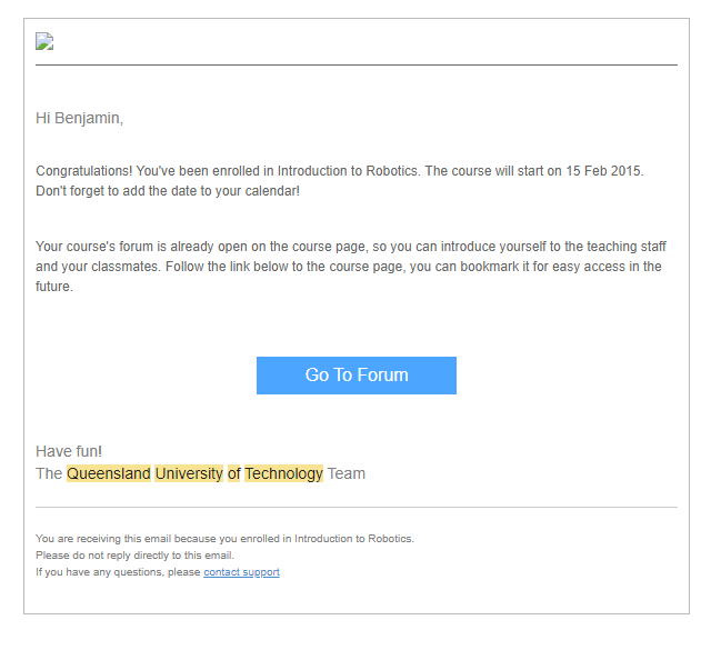 Introduction to Robotics Course Launch